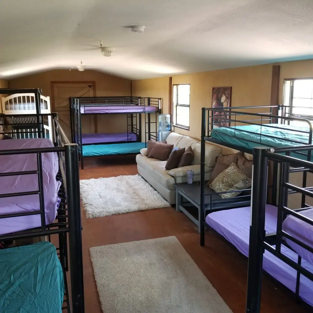 Boys Barn Loft Bunk Room for Motocross Summer Camp at Iron Horse Country Ranch