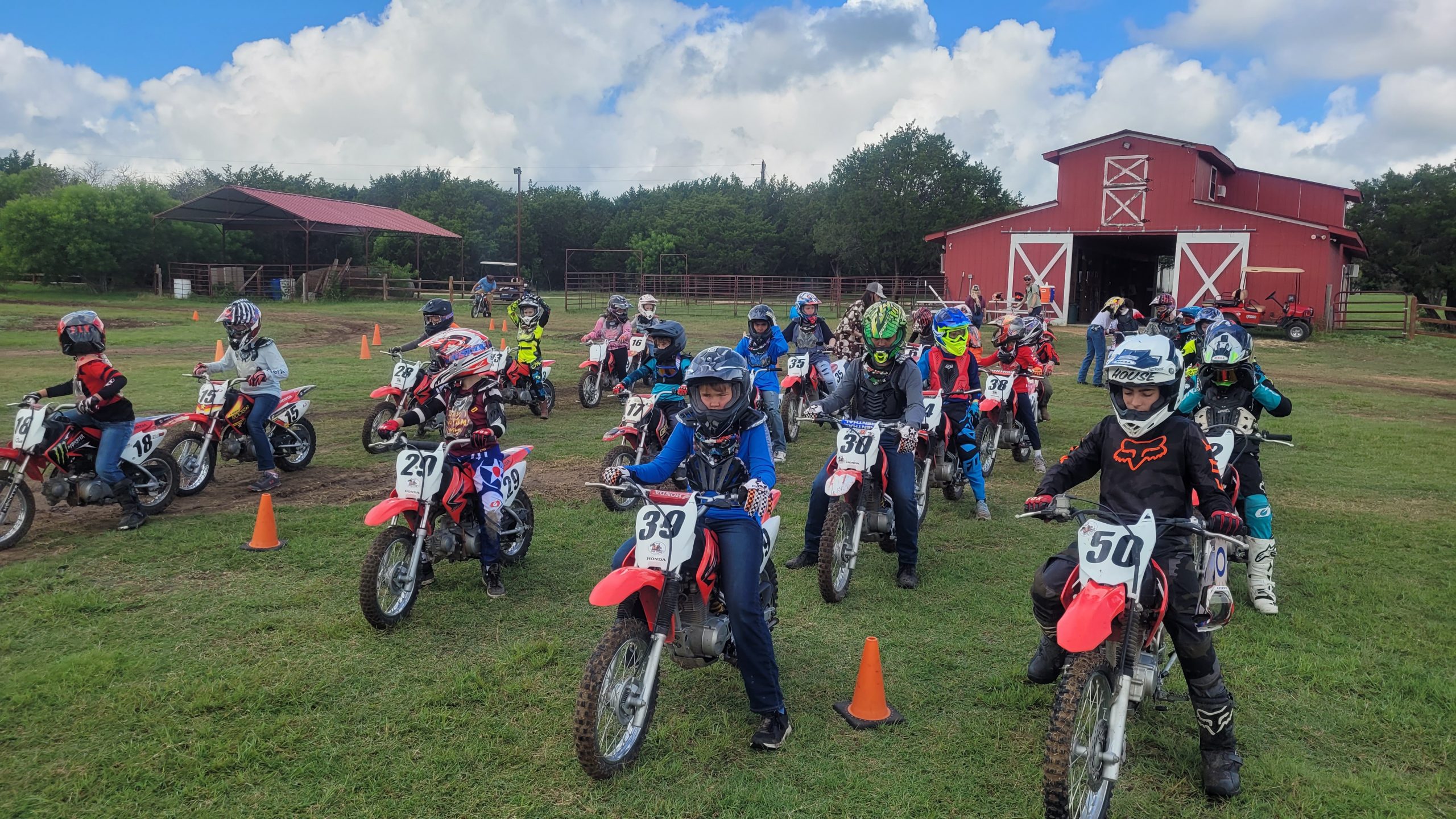 Riders at Motocross Summer Camp Iron Horse Country Ranch
