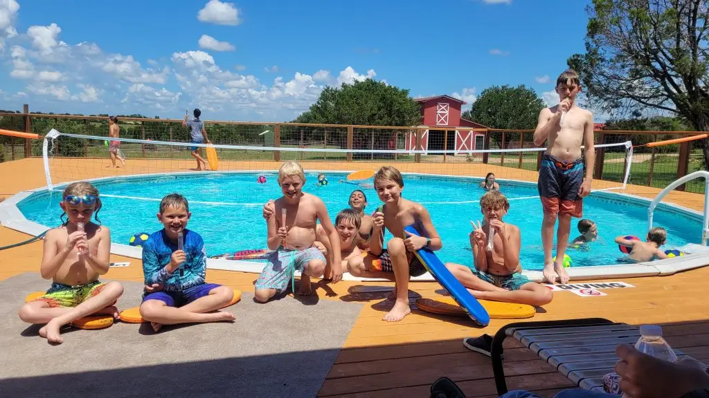 pool at summer camp Iron Horse Country Ranch