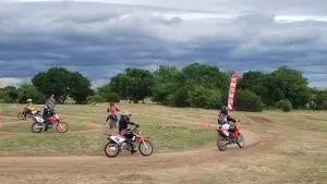 Summer Camp dirt bike riders practice drills at Iron Horse Country Circle 8 tracks