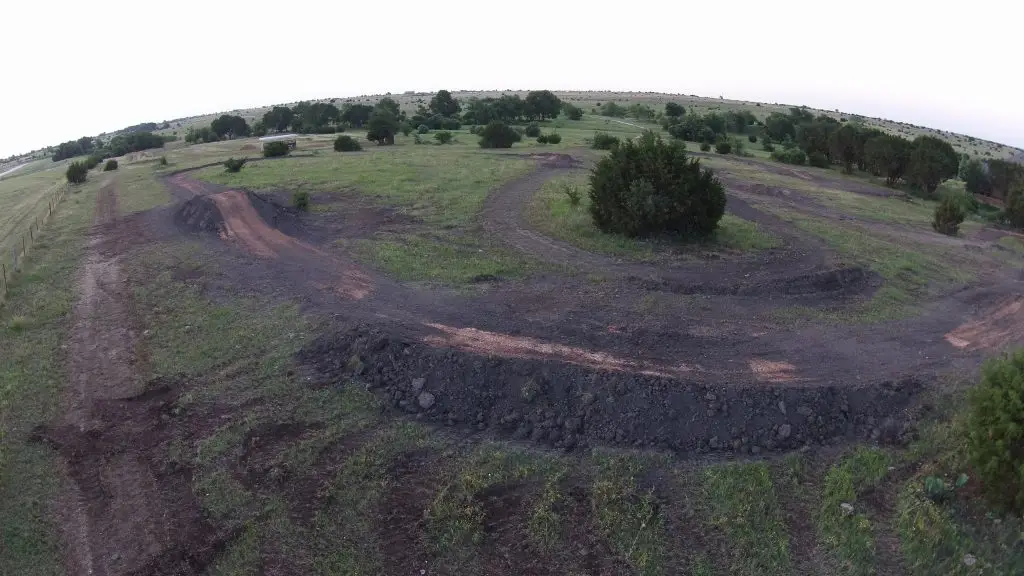 dirt track Leaping Lizard for summer camp at Iron Horse Country motocross camp