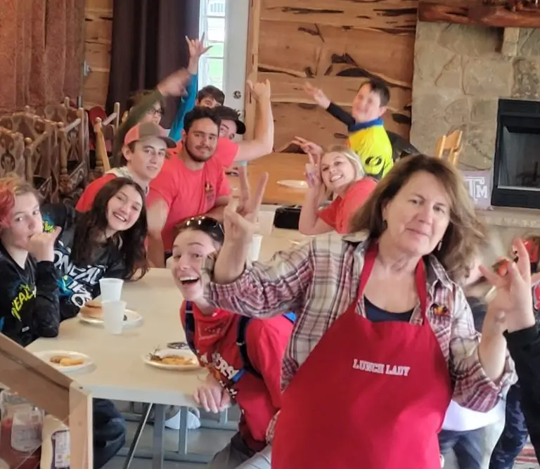 cafe for meals at Iron Horse Country Summer Camp