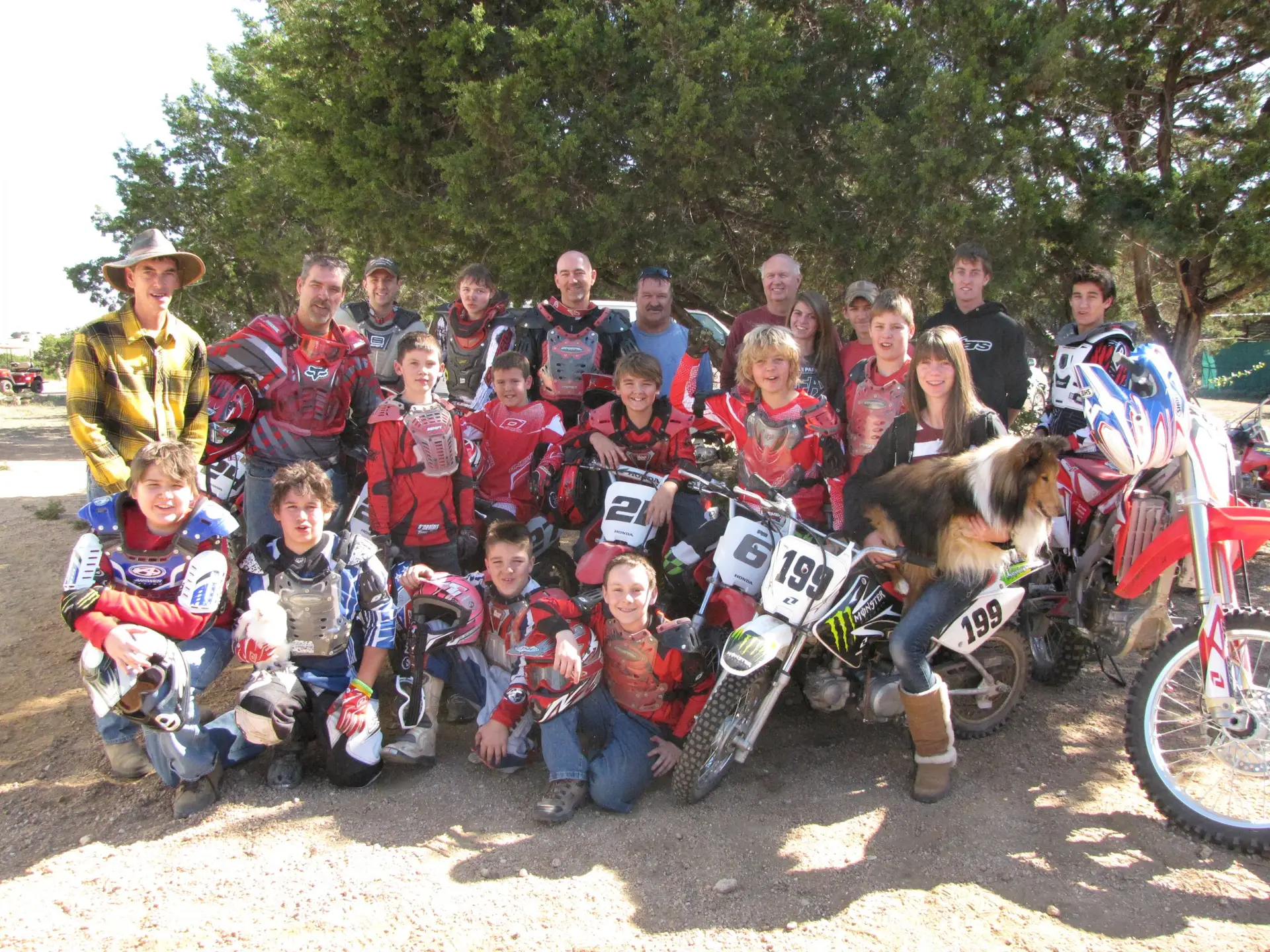 Family ride camp motocross at Iron Horse Country ranch