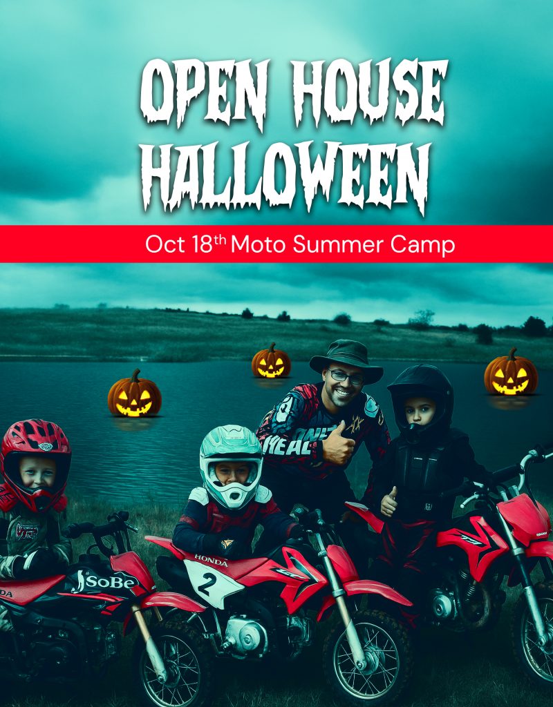 Haloowenn PArty and Riding dirt bikes at Iron Horse Country Summer camp